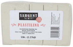 Sargent Art Plastilina Modeling Clay, 5-Pound, Cream