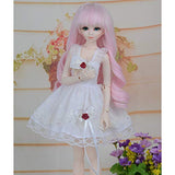 MEESock Handmade Exquisite Pretty White Sling Lace Dress for 1/3 1/4 1/6 BJD Doll Clothes Accessories Toys(No Doll),1/4
