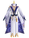 LTAKK Ayato Cosplay Kamisato Ayato Outfit Anime Costume for Men Kimono Halloween Costume Full Set