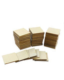 Twdrer 100PCS Unfinished Blank Wood Squares, Wooden Squares Cutout Tiles for DIY Arts Crafts,