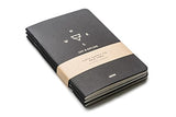 Explore Notes - Travel Notebooks - Black 3-Pack