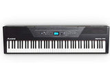 Alesis Recital Pro |  Digital Piano / Keyboard with 88 Hammer Action Keys, 12 Premium Voices, 20W Built in Speakers, Headphone Output & Powerful Educational Features