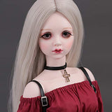 1/3 BJD Doll 60CM /23.6Inch Height Ball Jointed SD Dolls Wig Shoes Clothes Hair Hat Eyes Makeup with Gift Box