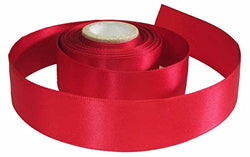 Red Ribbon for Crafts -Hipgirl Wholesale Bulk 100 Yard 7/8" Double Face Satin Fabric Ribbon For