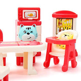 50 Pack Kids Little Dollhouse Furniture Toys House Big Dreams for Baby Children Girls Boys Age 3+