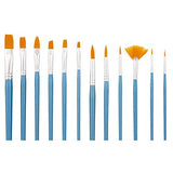 Face Paint 12-Piece Brush Set with Carry Case