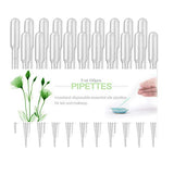 moveland 150PCS 3ML Plastic Transfer Pipettes with Scale, Essential Oils Dropper for Lab and Makeup