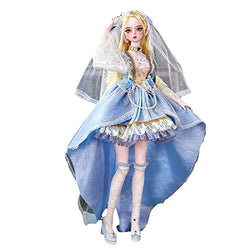 BJD Handmade Dolls 24 Inch Jointed Doll 100% Handmade Ball Jointed Doll Best Birthday for Girls
