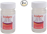 Polyform Sculpey Glaze, 1-Ounce, Satin (2)