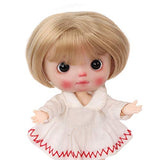 AIDOLLA Doll Wig for 1/8 5-6inch 13-15 cm Pony Braids BJD Mini Doll Wig Girls Gift Lati Yelow Synthetic Mohair Doll Hair (10)
