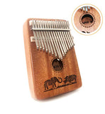 TRSCIND Kalimba 17 Key Thumb Piano, Finger Piano Mbira 17 Tone Musical instrument with Tune-Hammer and Study Guide, Unique & Special Gift Birthday Gift Idea for Him Her or Musician Composer