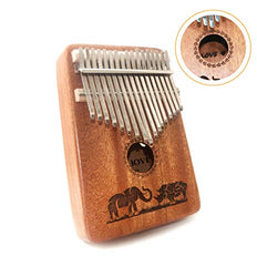 TRSCIND Kalimba 17 Key Thumb Piano, Finger Piano Mbira 17 Tone Musical instrument with Tune-Hammer and Study Guide, Unique & Special Gift Birthday Gift Idea for Him Her or Musician Composer