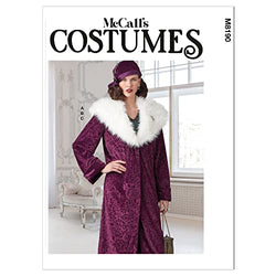 McCall's Misses' 1920's Coat and Hat Sewing Pattern Kit, Code M8190, Sizes 6-8-10-12-14, Multicolor