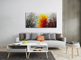 Tiancheng Art,24x48 Inch Modern Abstract Oil Painting 100% Hand-Painted Tree Painting On Canvas Wall Art for Living Room Artwork for Bedroom Office Decor