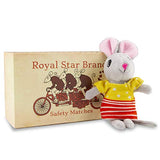 Foothill Toy Co. Matchbox Mouse - Playset with Plush Toy Mouse in a Box, Remy