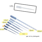 300PCS 1ml Disposable Plastic Clear Liquid Dropper Transfer Pipette Eye Droppers,Volumetric Pipettes,Essential Oils Pipettes