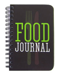 BookFactory Food Journal/Food Diary/Diet Journal Notebook, 120 Pages - 3 1/2 x 5 1/4" (Pocket Sized), Durable Thick Translucent Cover, Wire-O Binding (JOU-120-M3CW-A (Food))