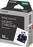 Fujifilm Instax Square Photo Album - Graphite Grey & Instax Square Monochrome Film - 10 Exposures (16671332)