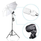 EMART 8.5x10ft Photography Backdrop Kit with 400W 5500K Daylight Umbrella Continuous Lighting Set, Black & White Backgrounds for Photo Studio Product, Photoshoot, Portrait Shoot
