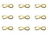 50pcs Infinity Symbol DIY Bracelet Necklace Anklets Connectors Charms Pendants By Alimitopia(KC