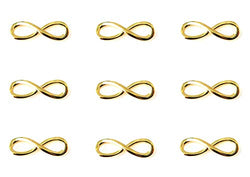 50pcs Infinity Symbol DIY Bracelet Necklace Anklets Connectors Charms Pendants By Alimitopia(KC