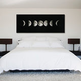 Empire Art Direct Moon Frameless Tempered Glass Flower Panel Graphic Wall Art, 63" x 24" x 0.2", Ready to Hang