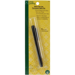 Dritz Quilting The Fine Line Permanent Fabric Pen, Black