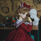 HMANE BJD Doll Clothes 1/4, Vintage Red Bubble Skirt for 1/4 BJD Dolls - No Doll