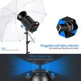 Neewer 600W Photo Studio Strobe Flash Lighting Kit: (2)S101 300W Monolights with Bowens Mount,(2)Softbox,(1)RT-16 Trigger,(2)Light Stands,(1)Reflector and Bag for Studio, Product, Portrait Photography