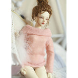 Homyl 1/3 BJD Blythe Licca Doll Fashion Clothing Pink Sweater Short Bust Skirt Set White & Black