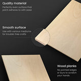 Arteza MDF Wood Planks for Craft, 6 Pieces, 9x13 Inches, Smooth Unfinished Wooden Pieces, Craft Supplies for Sign Making, Home Decor, and DIY Projects