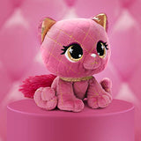 GUND P.Lushes Designer Fashion Pets Madame Purrnel Cat Premium Stuffed Animal Stylish Soft Plush Kitty with Glitter Sparkle, for Ages 3 and Up, Pink and Gold, 6”