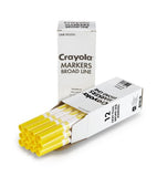 Crayola 12 Count Original Bulk Markers, Yellow