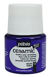 Pebeo Ceramic Enamel Effect Paint, 45 mL, Purple