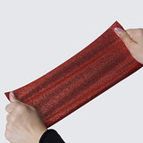Red Glitter Heat Transfer Vinyl Roll - 12in x 10ft, Red Glitter Iron on HTV Vinyl for Shirts