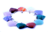 Heart Pendants 12pcs Big Love 0.98inch Charms Gems Crystal Heading Chakra Rock Stone Pendants Diy