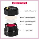 COSCELIA Glitter Gel Nail Polish Set 6 Colors Builder Gel For Nails Black Gold Pink White Nail Extension Gel Manicure Set DIY Nail Art for Beginners and Professional
