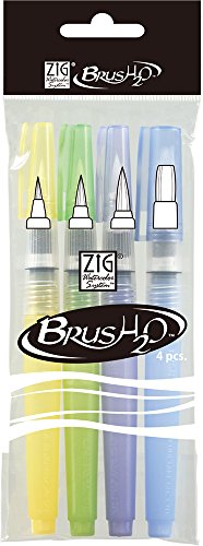 Kuretake Zig Waterbrush pen (Complete 4 pens asorted set)
