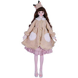 ICY Fortune Days 24 inch 1/3 Scale Dreamy Princess Series Ball Jointed Doll with 3D Eyes, 28 Movable Ball Joints, Lifelike Makeup, Fabric, for Children Age 8+ (MISU)