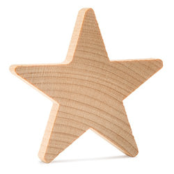 1" Wooden Stars, Natural Unfinished Wooden Star Cutout Shape (1 Inch) - Bag of 50 Woodpeckers