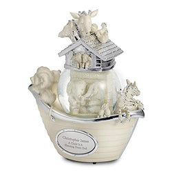 Things Remembered Personalized Noah’s Ark Musical Snow Globe with Engraving Included