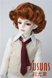 JD369 6-7inch 16-18 cm Cupid Smart Curly BJD Wigs 1/6 YOSD Synthetic Mohair Doll Hair Vinyl Doll Accessories (Ginger)