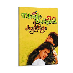 Dilwale Dulhania Le Jayenge Hindi Bollywood Indian Old Film Movie Canvas Art Poster and Wall Art Picture Print Modern Family Bedroom Decor Posters 20×30inch(50×75cm)