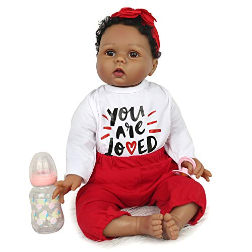 Black Reborn Dolls Toddler Realisic Boy Girl Baby African American Biracial  Doll