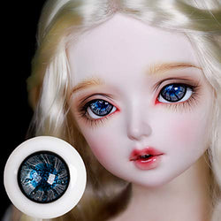 HMANE BJD Dolls Eyes, 16mm Glass Eyeball for BJD Dolls - Grape (No Doll)