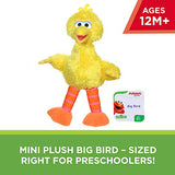 Sesame Street Mini Plush Big Bird Doll: 10-inch Big Bird Toy for Toddlers and Preschoolers, Toy for Kids 1 Year Old and Up