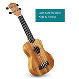POMAIKAI Soprano Ukulele Beginner 21 inch Mahogany Ukalalee Small Hawaiian Guitar Ukeleles for Kids Beginners Adults with Gig Bag