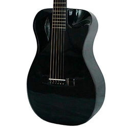 Carbon Fiber Collapsible Acoustic Travel Guitar with Pickup and Custom Guitar Case - OF660 High Gloss Black