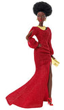 Barbie Signature 40th Anniversary First Black Doll, Approx. 12-in, Wearing Red Gown, with Accessories, Doll Stand and Certificate of Authenticity
