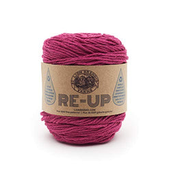Lion Brand Yarn Re-Up Yarn, Raspberry (1 skein/ball)